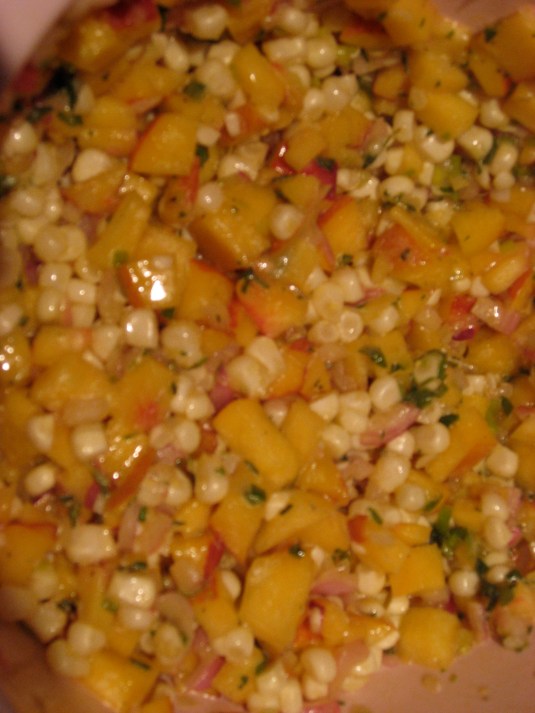 IMG_2217 this is the salad before I added the greens. check out those colors!!!